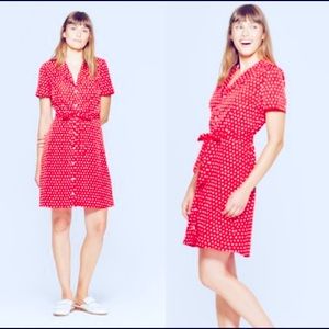 A New Day Red and White Polka Dot Dress